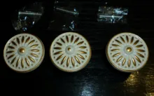 Hardware Drawer-Knobs Furniture-Handle Door-Pulls Kitchen Cupboard KAK White European