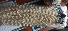 Anjo Plus RYLAI-extensiones de pelo rizado mechones, pelo sintético, 300g, para cabeza completa, 26-30 pulgadas, negro, marrón, degradado