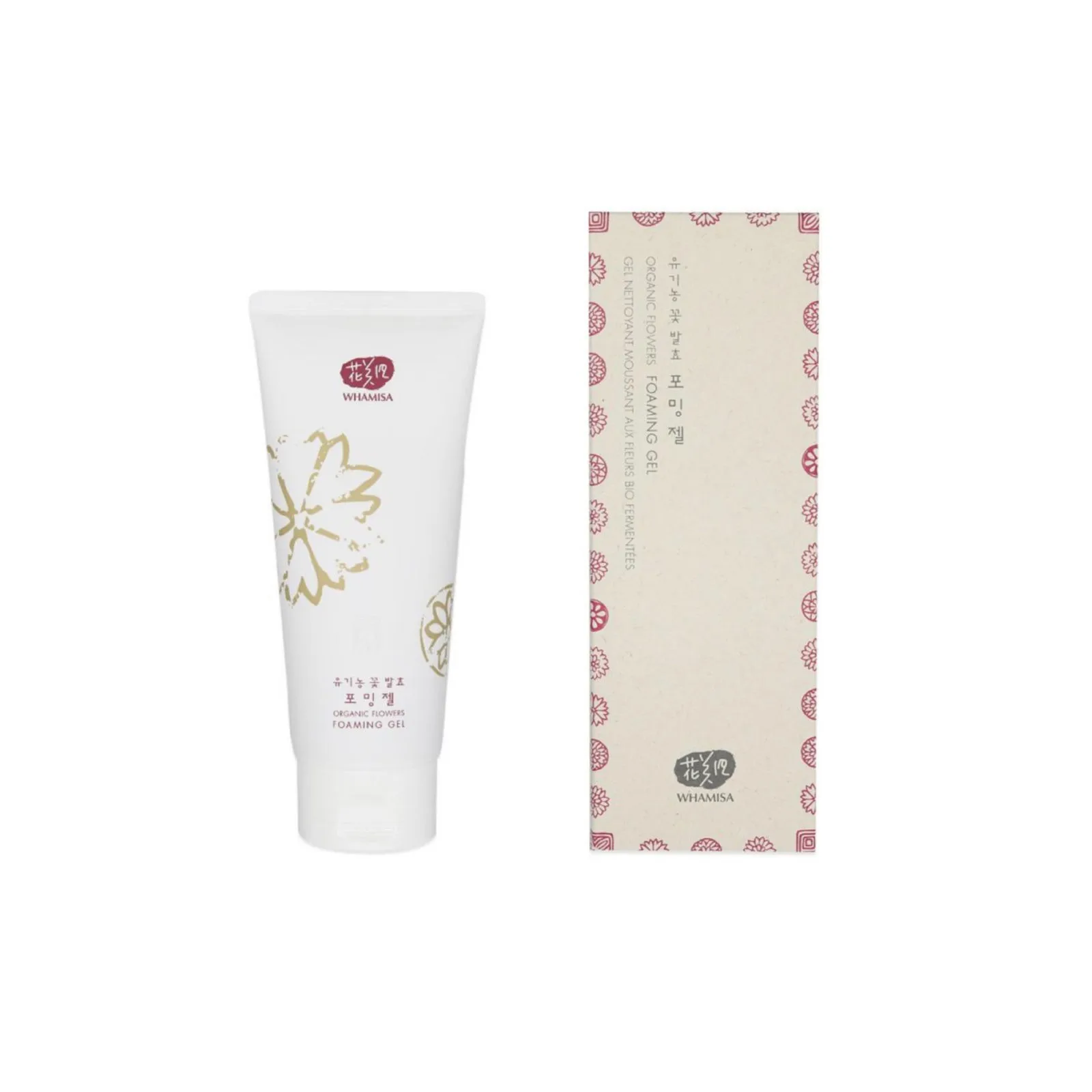 Пенящийся gel facial cleanser based flower enzymes whamisa | Красота и здоровье