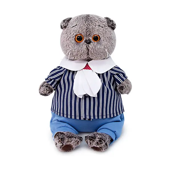 Мягкая игрушка Budi Basa Кот Басик в морском костюме, 19 см