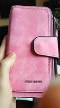 Billeteras de moda para mujer, pulsera de mujer, bolso de mano largo, bolsa con cierre, monedero, tarjetas, titular de la identificación, cartera de mano