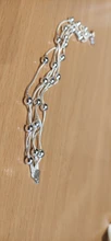 DOTEFFIL-pulsera de plata de ley 925 con cinco cadenas de serpiente, brazalete de cuentas liso, joyería de compromiso para boda