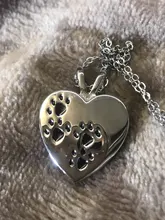 Ash-Cremation-Holder Necklace Caskets Pet-Urn Heart Pendant Cat-Memorials Keepsake Print