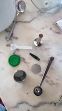 Dolce Gusto Capsule Refillable Dripper Coffee-Machine Stainless-Steel Metal Nescafe Tamper