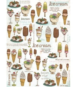 

Rice paper for Decoupage "craft Premier", A3, 25 g/m, "Summer sweets"