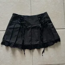 Sweetown-Falda plisada estilo gótico Y2K para mujer, minifaldas de estilo Punk, estética Vintage de los 90, ropa de calle negra para baile