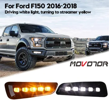 

White/Amber LED Daytime Running Light DRL Turn Signal Dual Model DRL for Ford-F150 Raptor 2016