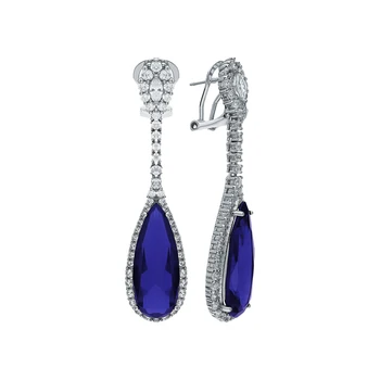 

Silver earrings with cubic zirconium sunlight sample 925