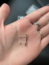 CANNER-pendientes de plata de ley 925 con circonita de cristal, joyería fina con cierre de tuerca, para mujeres