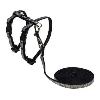 

Set of leash and harness for cats rogz 8 m Black