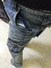 Pantalones vaqueros rectos de estilo japonés para hombre, Jeans holgados de motorista con bolsillos laterales, color azul holgado, nuevo, 2021