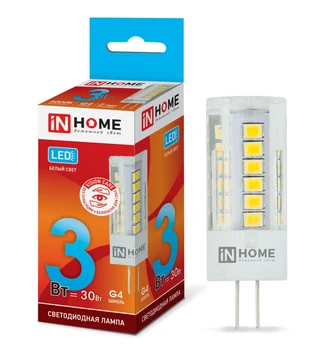 

LED lamp LED-JC-VC 3 W 12 V G4 4000 270Лм IN HOME