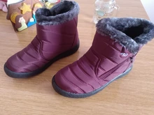 Rimocy-Botas de nieve impermeables de felpa gruesa para mujer, botines de plataforma antideslizantes de talla grande 43, zapatos acolchados de algodón para invierno