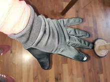 Guantes de ciclismo para hombre y mujer, de dedo completo para pantalla táctil, antideslizantes, impermeables, resistentes al viento, cálidos, térmicos, de lana, para bicicleta, Invierno