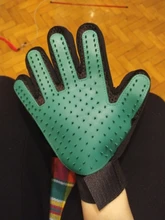 Glove Massage Pet-Grooming-Glove Deshedding-Brush Dog for Cat with Long Short-Fur Effective