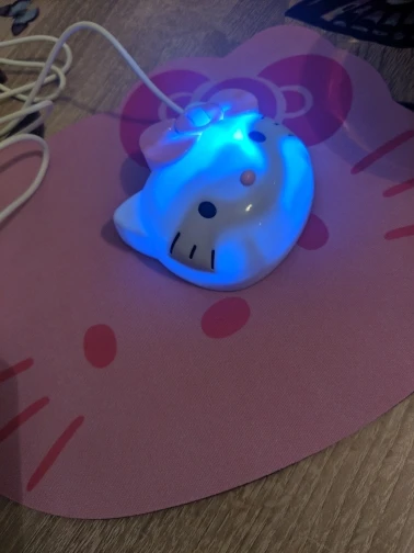 Kawaii Hello Kitty Mouse Wired USB - Kuru Store