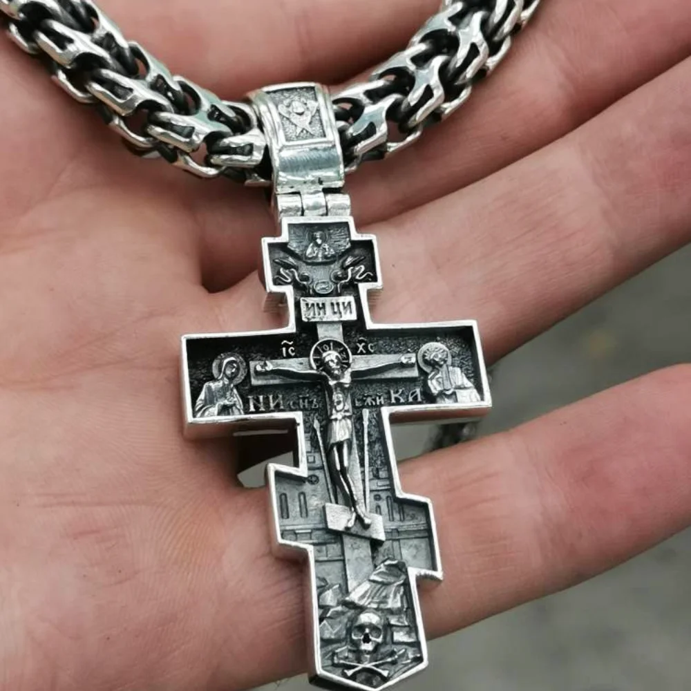 Orthodox Chain/silver 926/ramses Chain/orthodox Cross Men/cross And Chain  Set - Jewelry Sets - AliExpress
