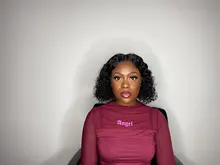 Bob peluca rizada del pelo humano del frente del cordón pelucas con minimechones brasileño Remy pelo humano Pelo Corto Pre arrancado pelucas para mujeres negras de la onda profunda de la peluca