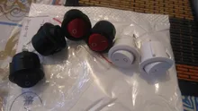 Rocker-Switches Round ON-OFF Black White Mini KCD1-105 6pcs 20mm-Diameter 2-Pin Red