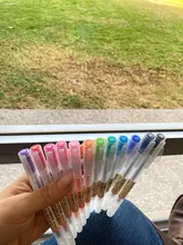 Lote de 12 bolígrafos creativos de Gel de 0,5mm, 12 colores, marcadores de tinta de color, papelería, estilo de moda, regalo de artículos de oficina