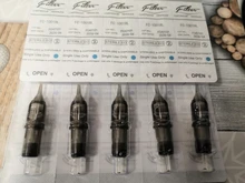 Agujas con filtro para cartucho de tatuar, sistema de agujas para máquina de tatuaje, revestimiento redondo, #10, de 0.30 mm, 10 unidades por lote