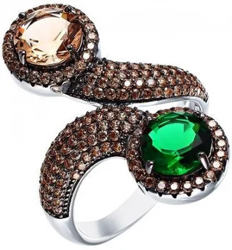 

Jay VI ring with glass and cubic zirconia
