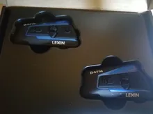 2 uds Lexin B4FM de 4-vias  Bluetooth intercomunicador para casco de motocicleta auriculares manos libres inalámbrico cascos intercomunicadores moto música con FM radio y DSP tecnologia de cancelación de ruido