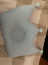 Almohada adaptable a la forma de bebés para habitación, almohada de algodón puro con estampado de puntos para bebés, ropa de cama para habitación