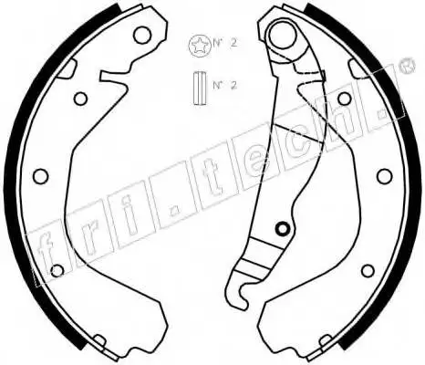 Колодки барабанные Opel CORSA-91, Kadett-91 fri.tech. 1073.164