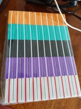 Mini bloques de doble cara para limas de uñas, esponja colorida, tira de tope de lijado, herramientas de manicura de pulido, 10/25/50 Uds. Por lote