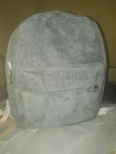 Mochila de pana para mujer, morral escolar a la moda, de Color puro, Teenger