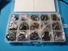 Circlip-Set Retaining-Rings-Set Shaft Snap Carbon-Steel NINDEJIN External for 5-19mm