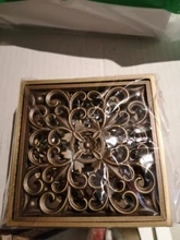 Floor Drains Strainer-Cover Bathroom-Deodorant Euro Antique Brass Square Grate-Waste