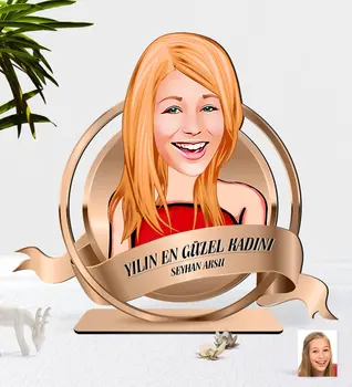 

Personalized Women 'S Caricature OF 3D Wooden Trinket Plaket-33 Quality Cost Effective Gift Design Decoration Wall Picture vicinity