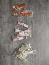 LLavero de cuero sintético para hombre y mujer, 8 colores, regalo de negocios, llavero para hombre y mujer, correa para llave de coche, billetera para la cintura, llaveros