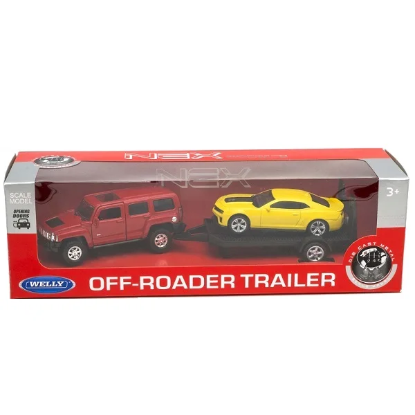 Набор Hummer H3 и Chevrolet Camaro ZL1 красная желтая 43629F-2 |