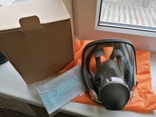 Respirador de cara completa, mascarilla de Gas antipolvo reemplazable, filtros duales para pintar, pulverizar y Trabajos de soldadura, protección de seguridad, 6800