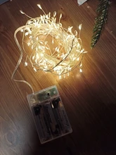 Lights Led-String Battery-Operated Firecracker Fairy Party Copper-Wire Christmas-Window