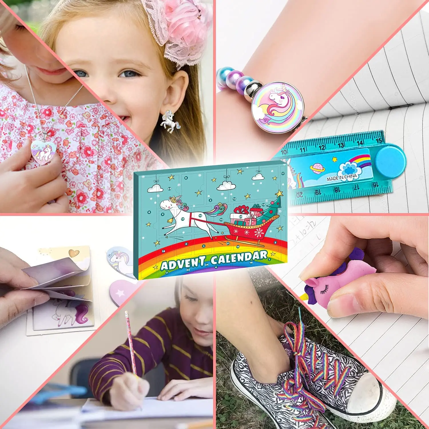 MJartoria Calendrier De L'Avent 2024 Licorne - 24 Surprises Bijoux DIY Pour Filles - Compte à Rebours Noël MJartoria Calendrier De L'Avent 2024 Licorne - 24 Surprises Bijoux DIY Pour Filles - Compte à Rebours Noël