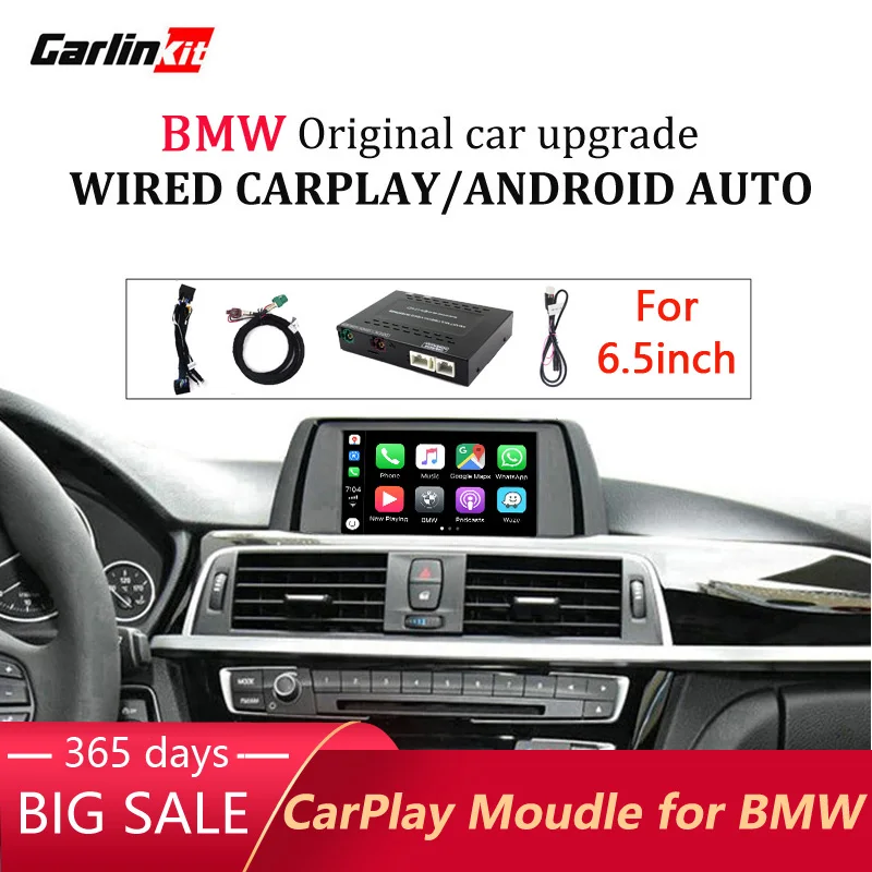 Автомобильный проводной модуль Carlinkit для BMW Series 3 F30 F31 F34 4 F32 F33 F36 NBT мультимедиа iPhone