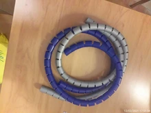 Organizador de Cable de 1m de 8/10/15/20/25mm, espiral de protección, envuelto sinuoso, Protector de Cable, cubierta de tubo (sin localizador de Cable)
