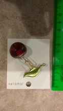Brooches Fruits Cherry Wuli Baby Women Enamel Gifts Party Weddings for 3-Color Red Casual