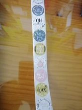 Stickers Box-Labels-Decorations Candy-Bag Merry-Christmas New-Year Elk 500pcs