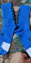 Nuevo Calcetines de calcetines de hombre para correr deporte de senderismo Calcetines de fútbol de función de compresión calcetines de la rodilla de alta