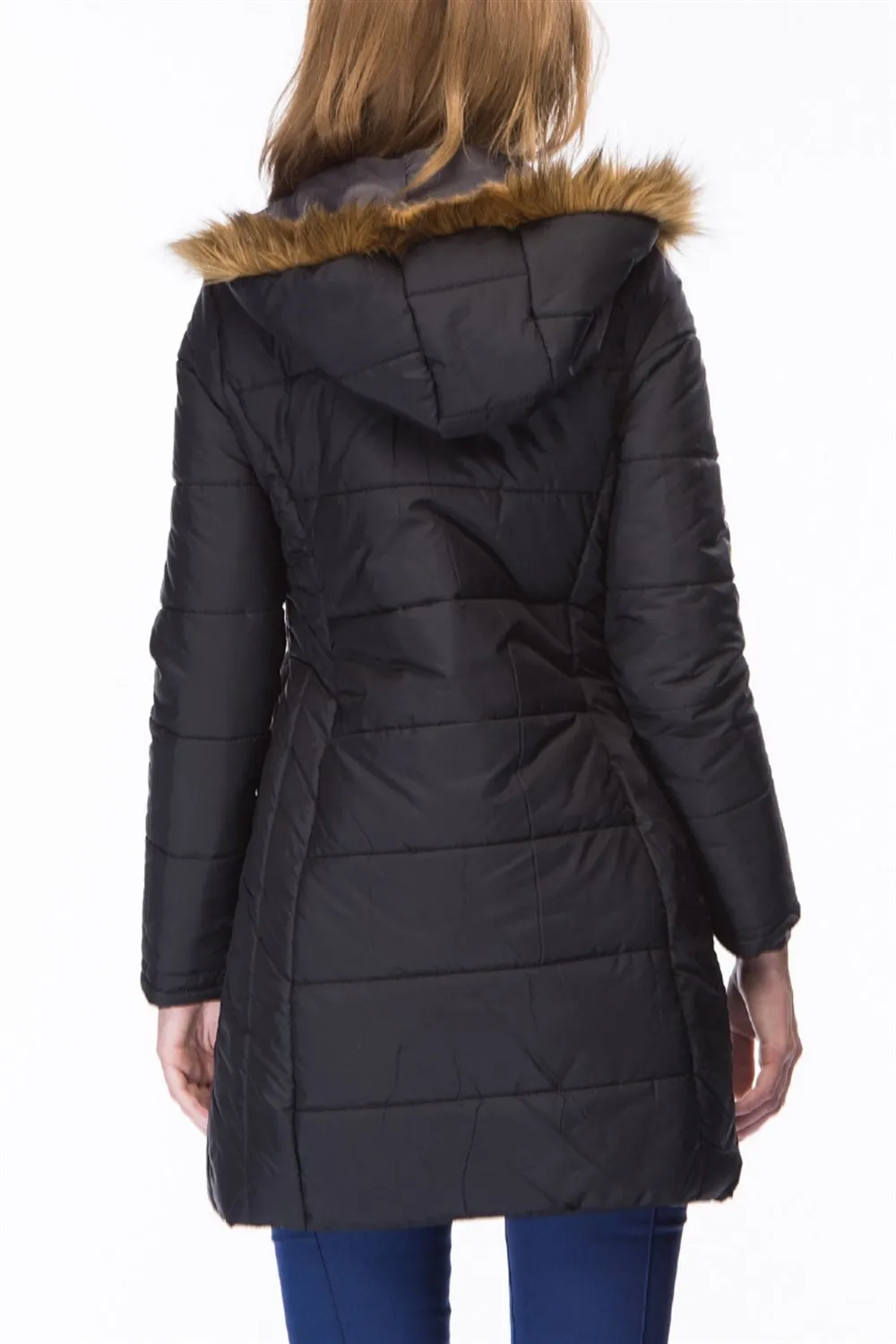 Z6434 DEWBERY WOMAN COAT-BLACK