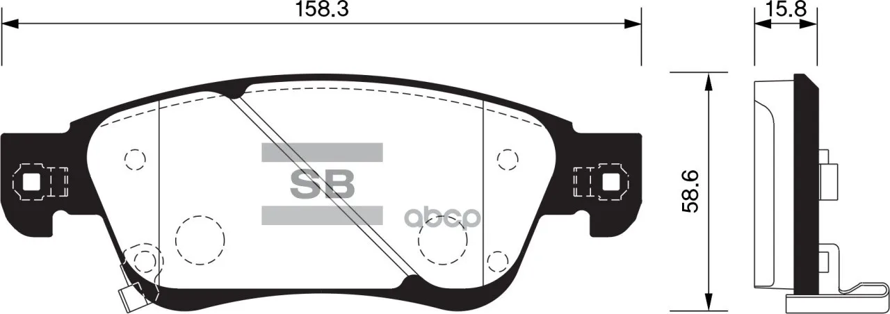 Колодки Тормозные Infiniti Ex35/37 08-/Gs35/37/25 06- Передние Sangsin Brake Sp1478 Sangsin brake арт. SP1478