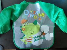 Llegada de un nuevo bebé Baberos impermeable chico comiendo ropa de los niños de manga larga de alimentación bata babero delantal de bebé Bandana Bebes Baberos