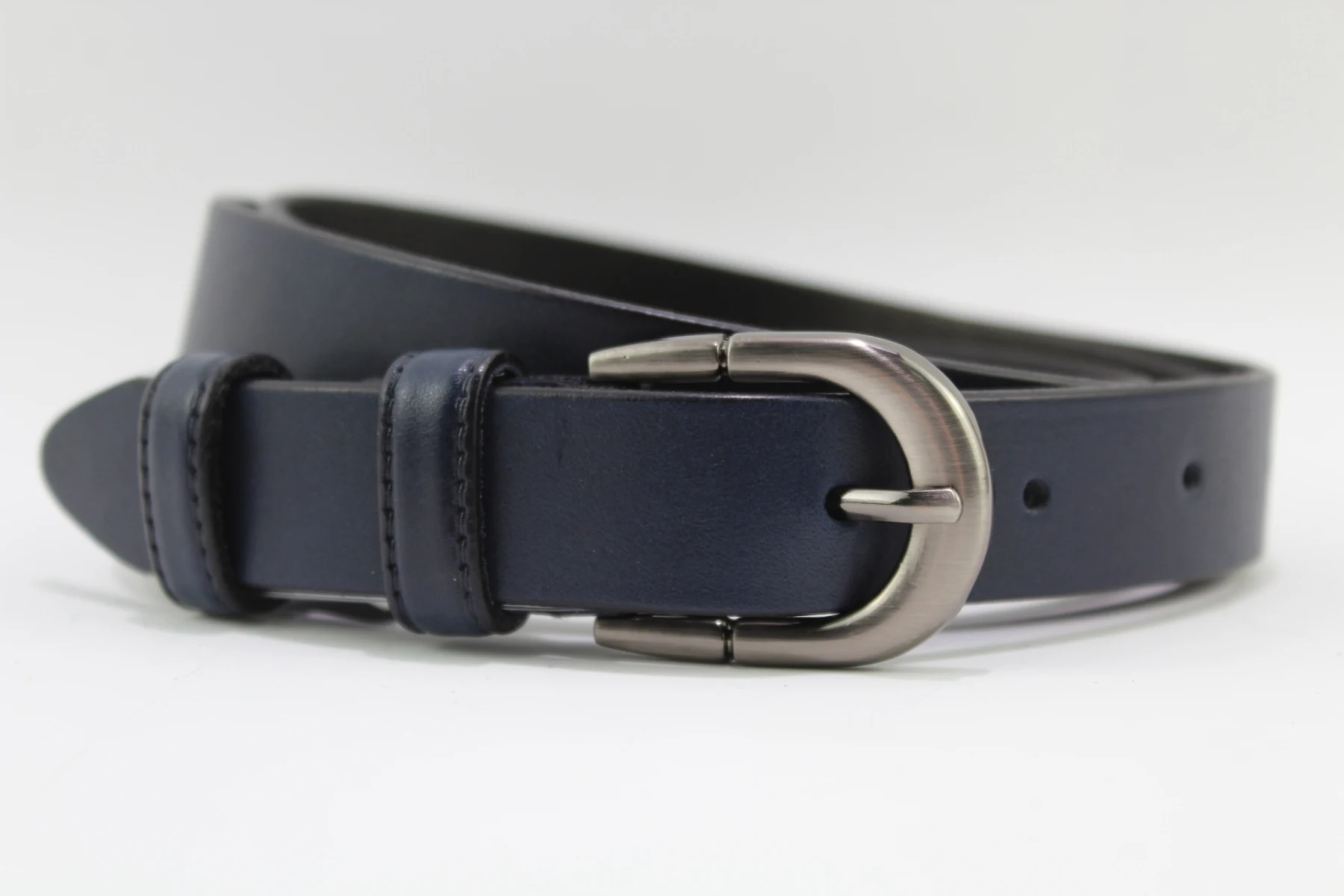 Women's belt smooth matte Art. 930 - Цвет: Темно-синий