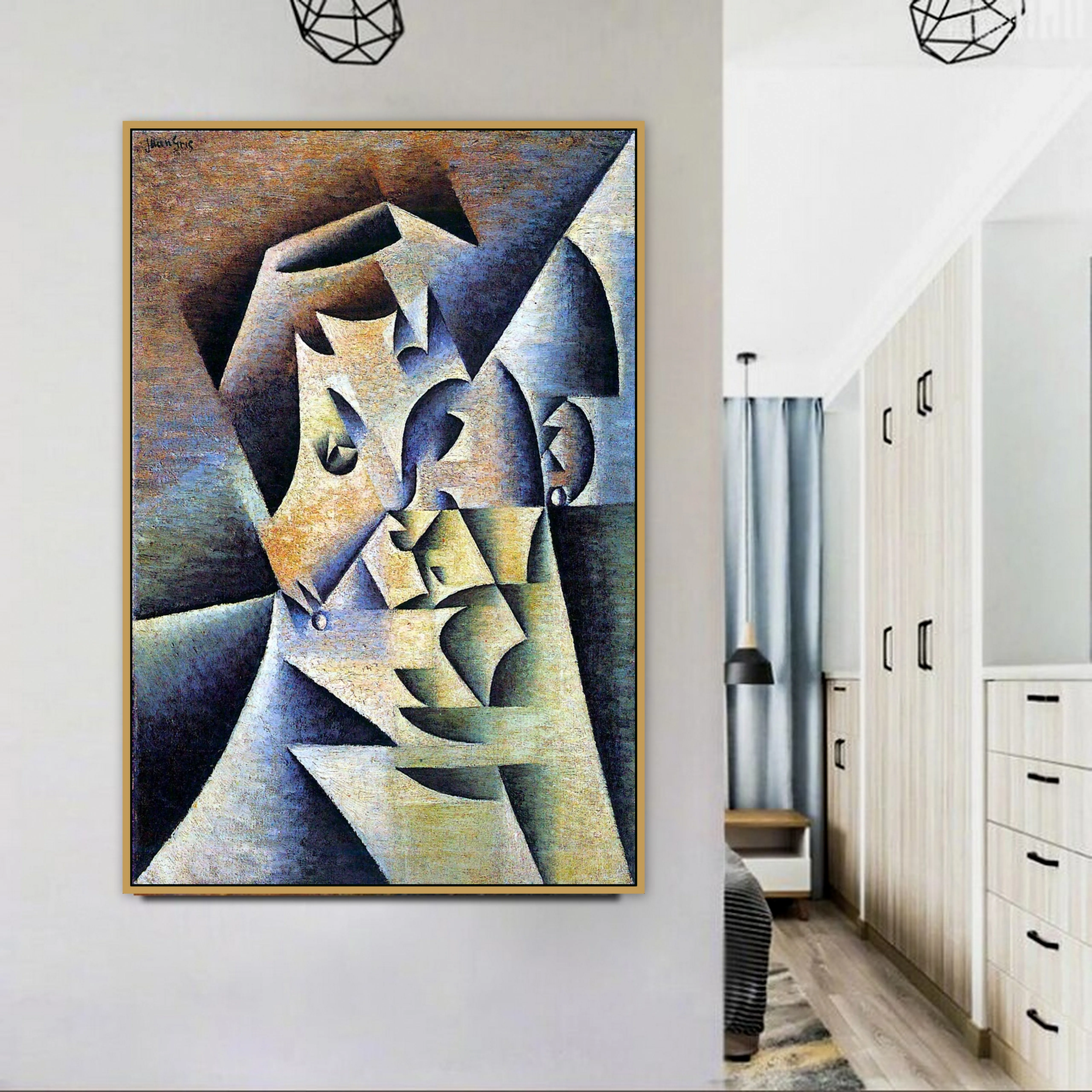 Juan Gris старый известный мастер портрет матери художника холст картина принт для