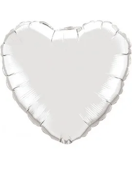 

Balloon Heart 91cm Silver-Foil Polyamide-Q12659